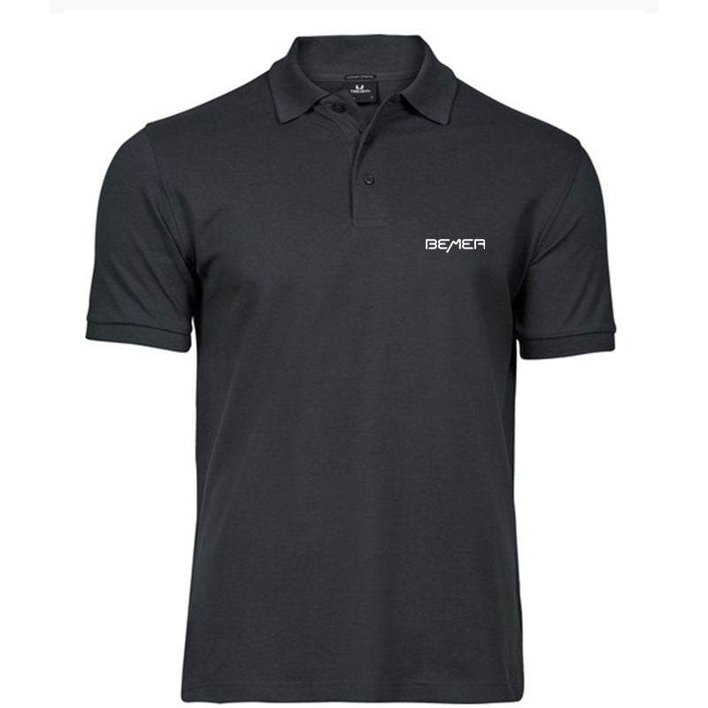 Mens Luxury Stretch Polo Dark Grey (Solid)